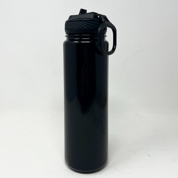Lululemon Black Straw Lid Sport Bottle 24oz Stainless Steel Water Bottle - Picture 5 of 11